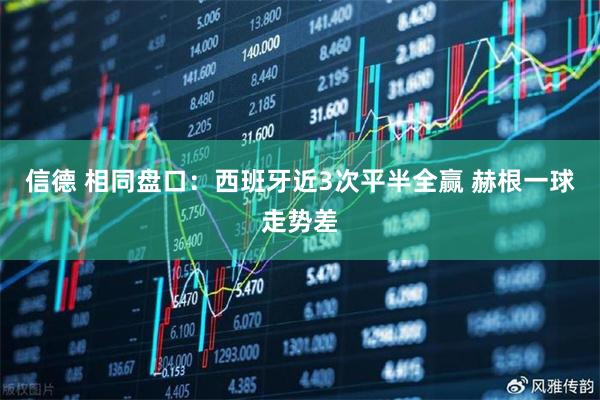 信德 相同盘口：西班牙近3次平半全赢 赫根一球走势差